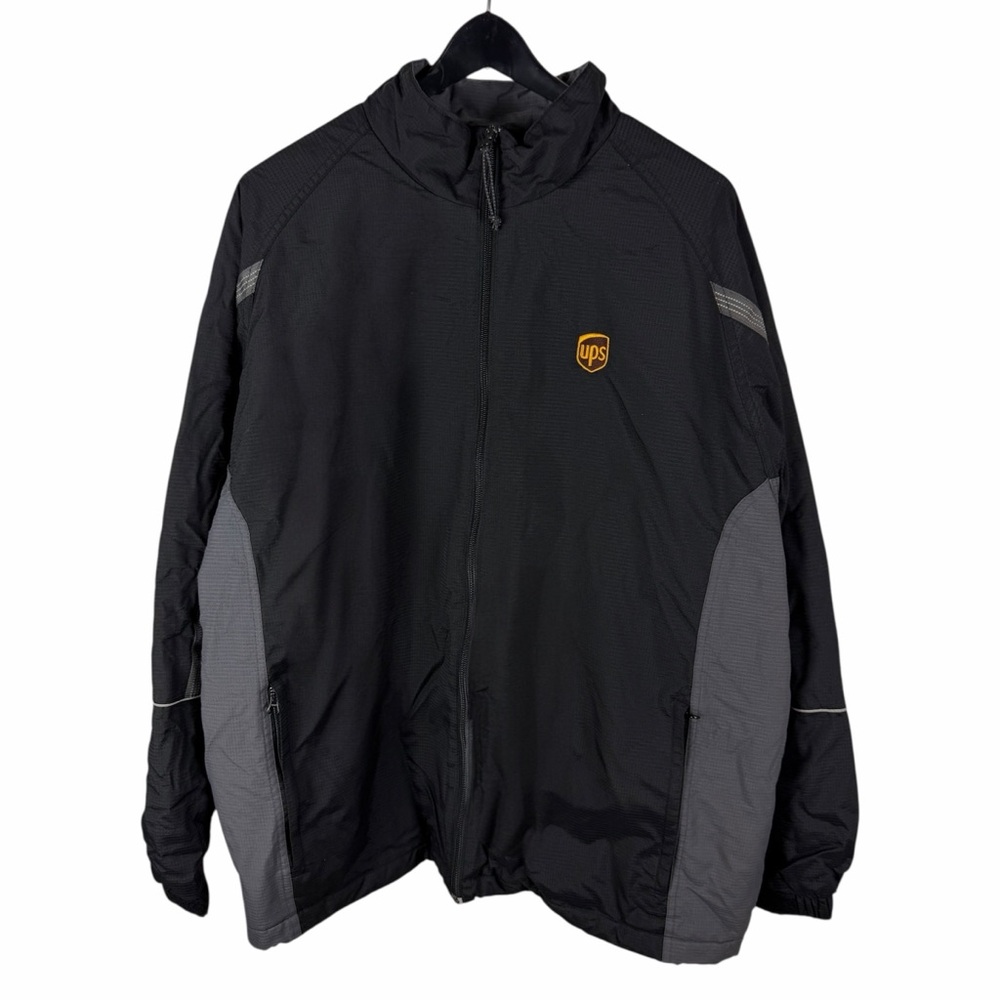 Vintage 2000s Destinations UPS Promo Black Workers Full Zip Jacket Size XL